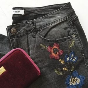 kensie skinny ankle crop jeans